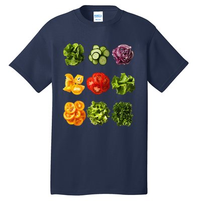 Saladkit Vegetable Motif Garden Saladkit Tall T-Shirt