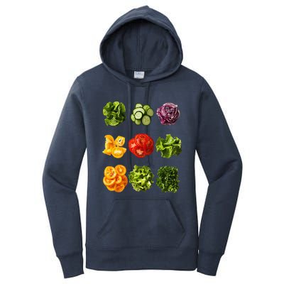 Saladkit Vegetable Motif Garden Saladkit Women's Pullover Hoodie