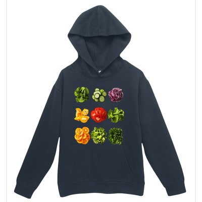 Saladkit Vegetable Motif Garden Saladkit Urban Pullover Hoodie