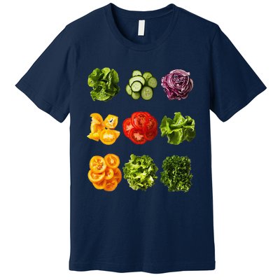 Saladkit Vegetable Motif Garden Saladkit Premium T-Shirt