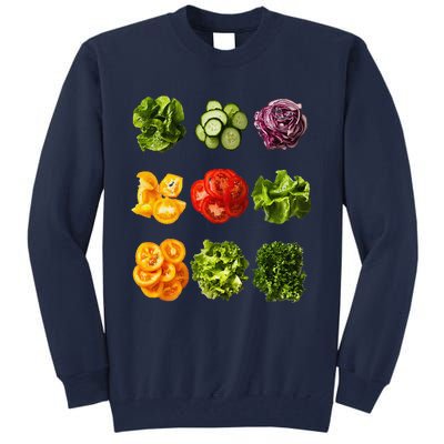 Saladkit Vegetable Motif Garden Saladkit Tall Sweatshirt