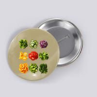 Saladkit Vegetable Motif Garden Saladkit Button