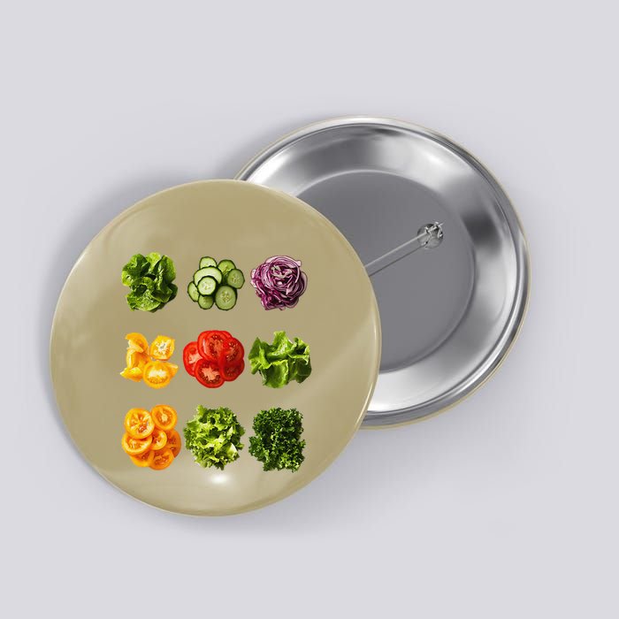 Saladkit Vegetable Motif Garden Saladkit Button