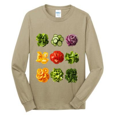 Saladkit Vegetable Motif Garden Saladkit Tall Long Sleeve T-Shirt