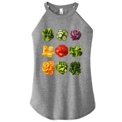 Saladkit Vegetable Motif Garden Saladkit Women’s Perfect Tri Rocker Tank