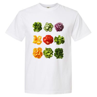 Saladkit Vegetable Motif Garden Saladkit Garment-Dyed Heavyweight T-Shirt