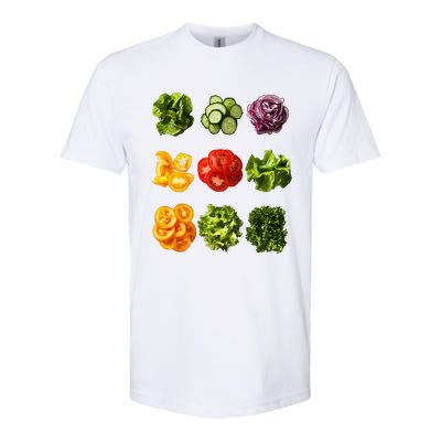 Saladkit Vegetable Motif Garden Saladkit Softstyle® CVC T-Shirt