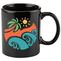 Summer Vacation Ocean Waves 11oz C Handle Ceramic Mug