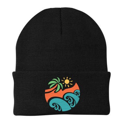 Summer Vacation Ocean Waves Beanie