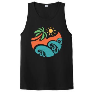 Summer Vacation Ocean Waves PosiCharge Competitor Tank