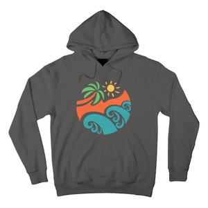 Summer Vacation Ocean Waves Hoodie