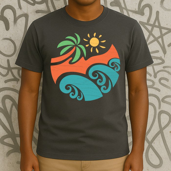 Summer Vacation Ocean Waves T-Shirt