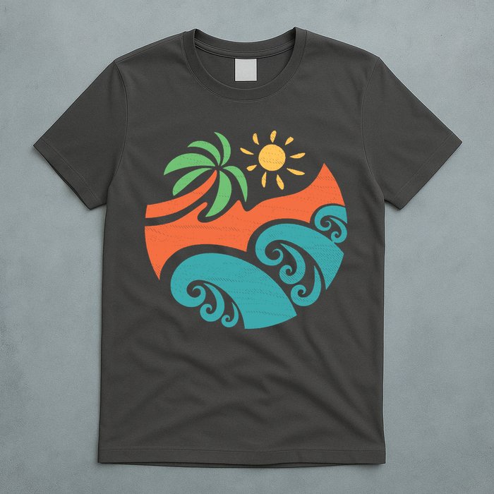 Summer Vacation Ocean Waves T-Shirt