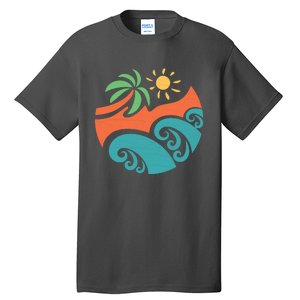 Summer Vacation Ocean Waves Tall T-Shirt