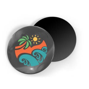 Summer Vacation Ocean Waves Magnet