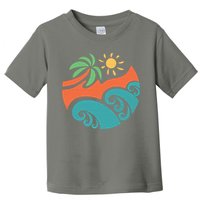 Summer Vacation Ocean Waves Toddler T-Shirt