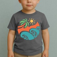 Summer Vacation Ocean Waves Toddler T-Shirt