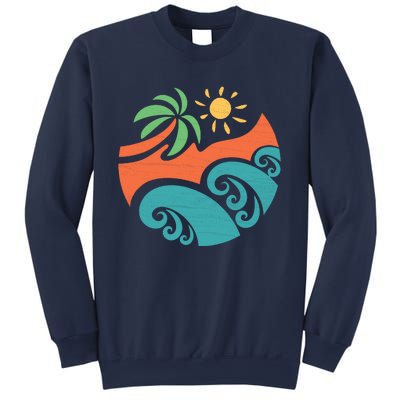 Summer Vacation Ocean Waves Sweatshirt