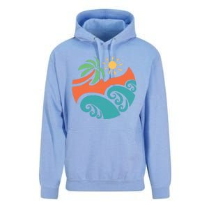 Summer Vacation Ocean Waves Unisex Surf Hoodie