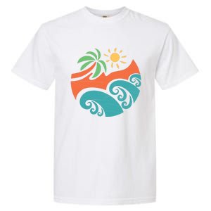 Summer Vacation Ocean Waves Garment-Dyed Heavyweight T-Shirt