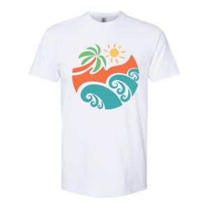 Summer Vacation Ocean Waves Softstyle CVC T-Shirt