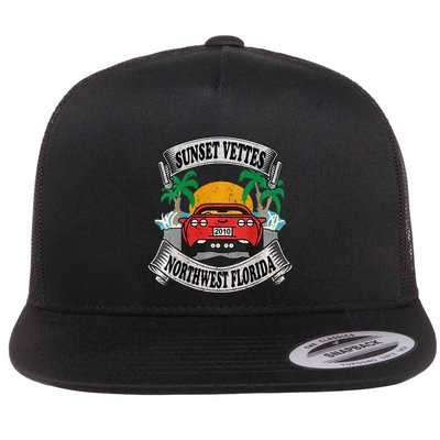 Sunset Vettes Of Northwest Florida Flatbill Hat