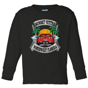 Sunset Vettes Of Northwest Florida Toddler Long Sleeve Shirt