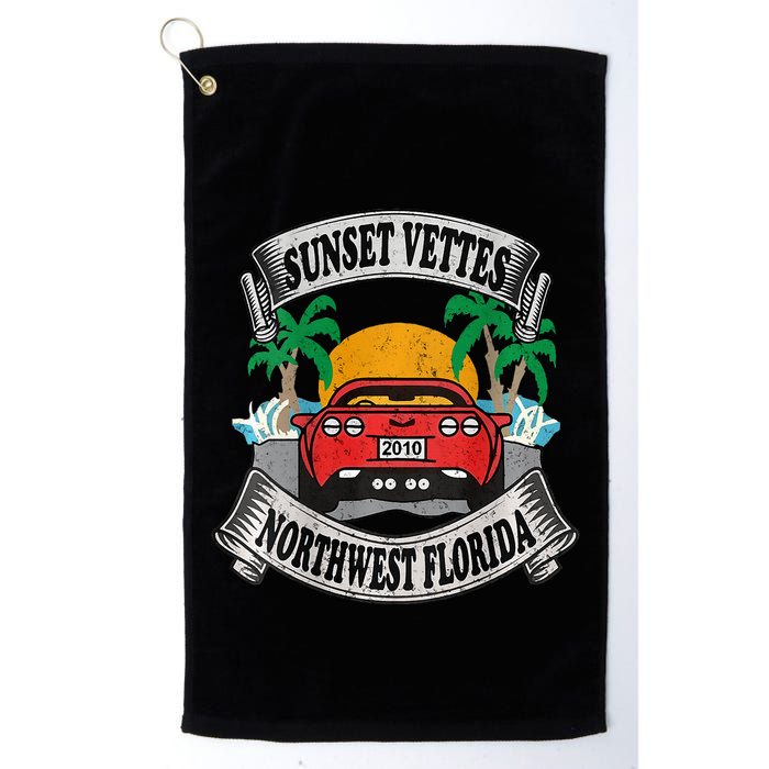 Sunset Vettes Of Northwest Florida Golf Towel