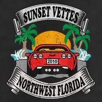 Sunset Vettes Of Northwest Florida Golf Towel