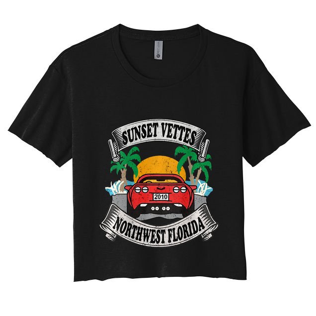 Sunset Vettes Of Northwest Florida Crop Top