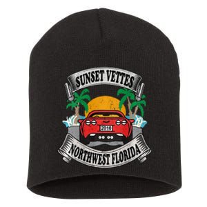 Sunset Vettes Of Northwest Florida Short Acrylic Beanie