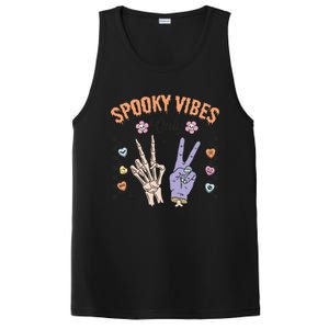 Spooky Vibes Only Skeleton Bone Hand Halloween Gift PosiCharge Competitor Tank