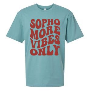 Sophomore Vibes Only First Day Of School 1st Day 10th Grade Sueded Cloud Jersey T-Shirt