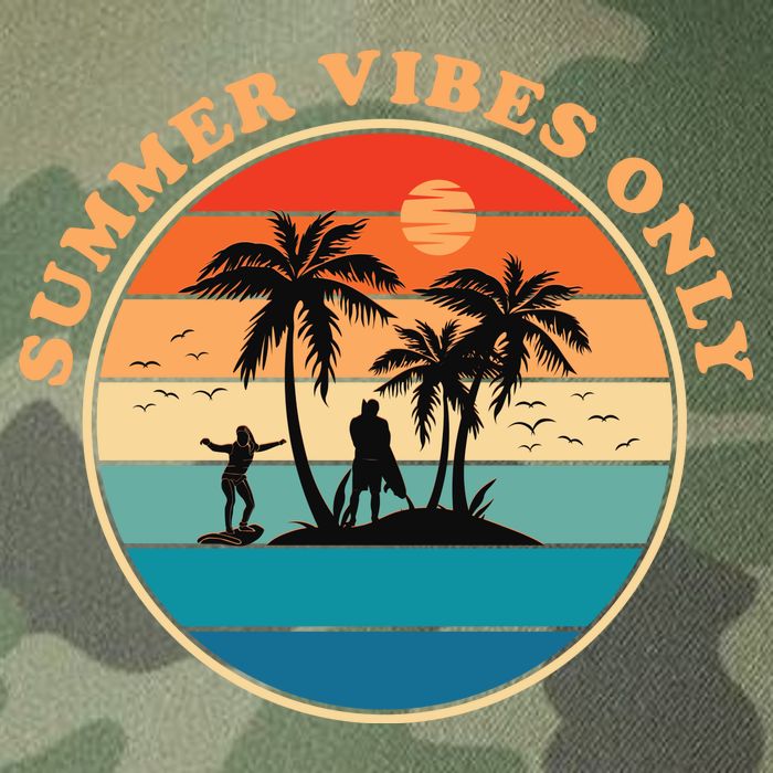 Summer Vibes Only Retro Beach Sunset Legacy Tie Dye Trucker Hat