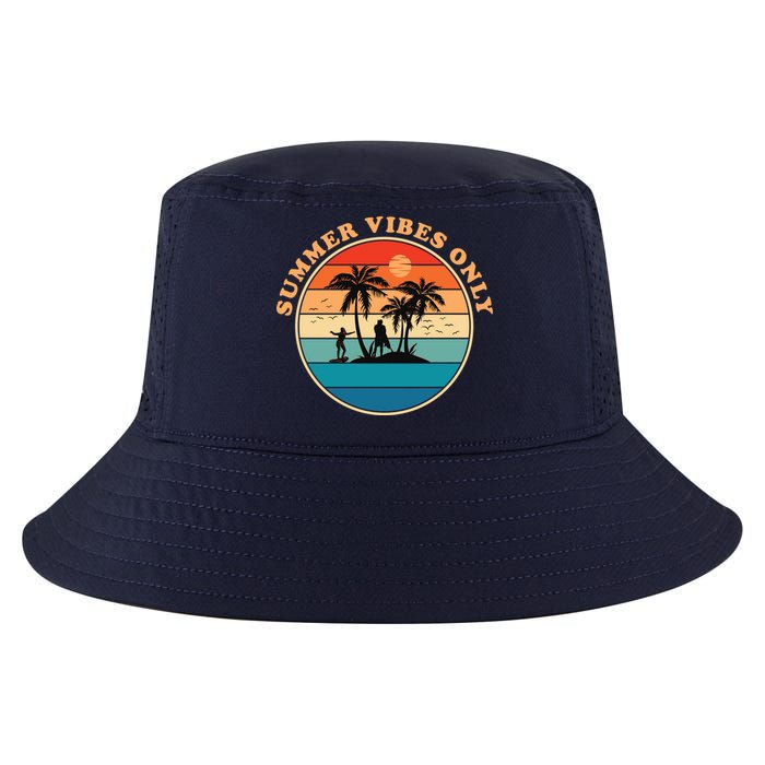 Summer Vibes Only Retro Beach Sunset Cool Comfort Performance Bucket Hat