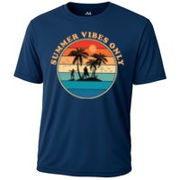 Summer Vibes Only Retro Beach Sunset Performance Shirt