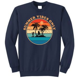 Summer Vibes Only Retro Beach Sunset Sweatshirt