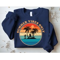 Summer Vibes Only Retro Beach Sunset Sweatshirt