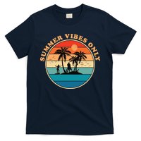 Summer Vibes Only Retro Beach Sunset T-Shirt