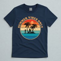 Summer Vibes Only Retro Beach Sunset T-Shirt