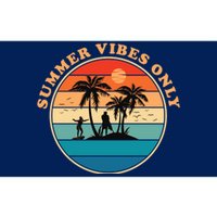 Summer Vibes Only Retro Beach Sunset Bumper Sticker