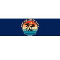 Summer Vibes Only Retro Beach Sunset Bumper Sticker