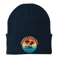 Summer Vibes Only Retro Beach Sunset Beanie
