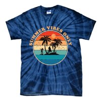 Summer Vibes Only Retro Beach Sunset Tie-Dye T-Shirt