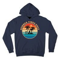 Summer Vibes Only Retro Beach Sunset Tall Hoodie