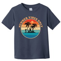 Summer Vibes Only Retro Beach Sunset Toddler T-Shirt