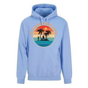 Summer Vibes Only Retro Beach Sunset Unisex Surf Hoodie