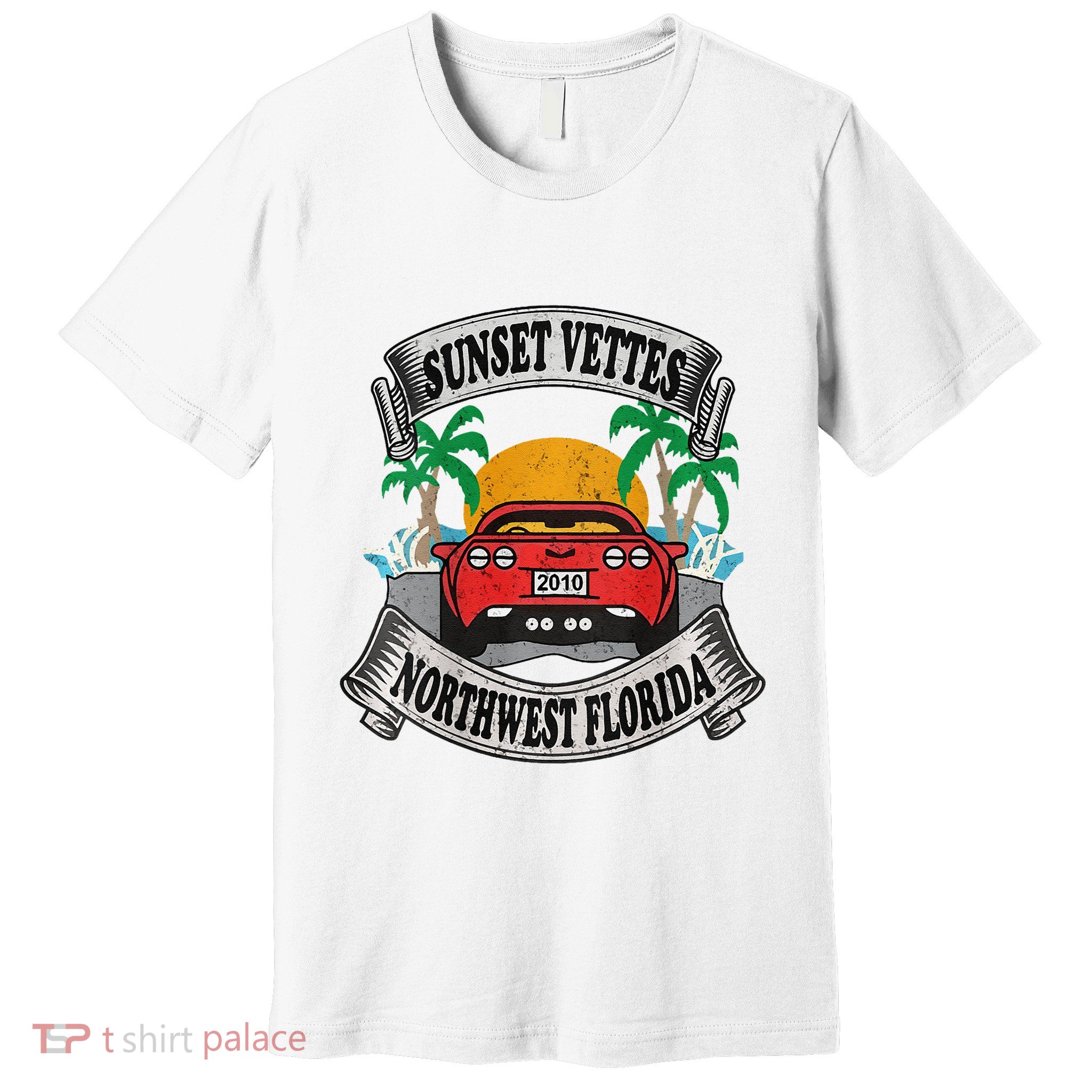Sunset Vettes Of Northwest Florida Premium T-Shirt
