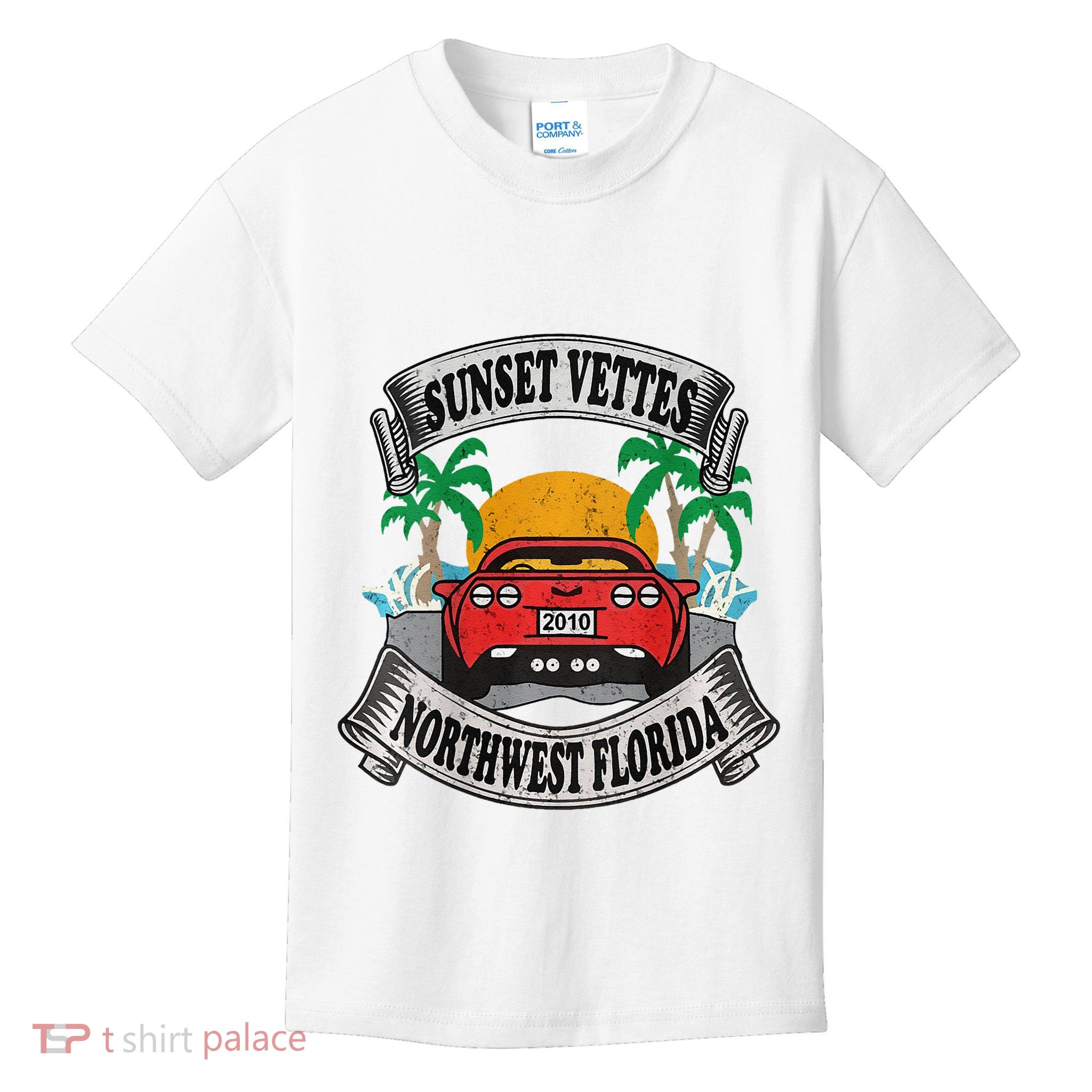 Sunset Vettes Of Northwest Florida Kids T-Shirt