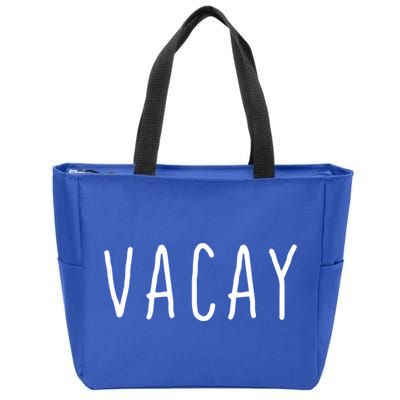 Summer Vacation Palm Retro Vintage Oh Hey Vacay Great Gift Zip Tote Bag